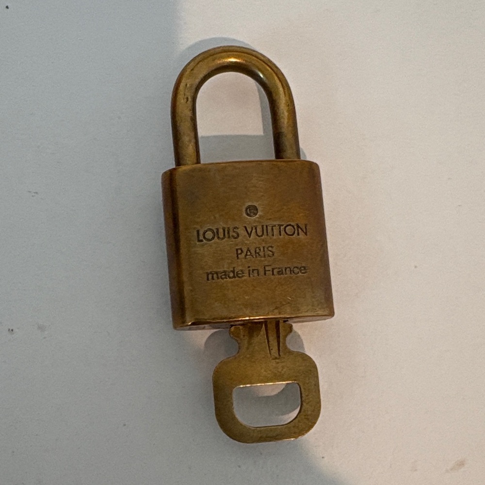 Louis Vuitton Gold Padlock and Key